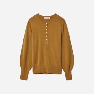 Everlane | The Cashmere Henley | Golden Brown